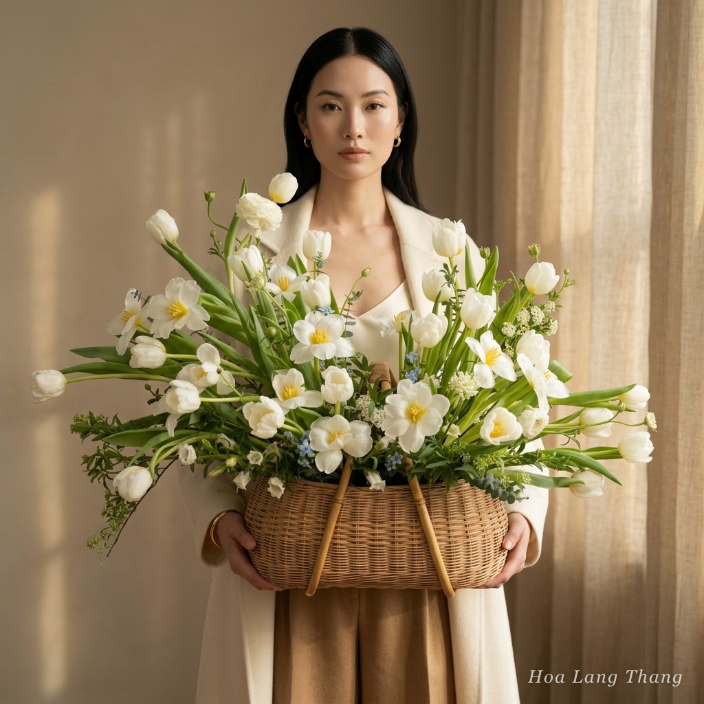 Alba Bloom Basket | Hoa Lang Thang