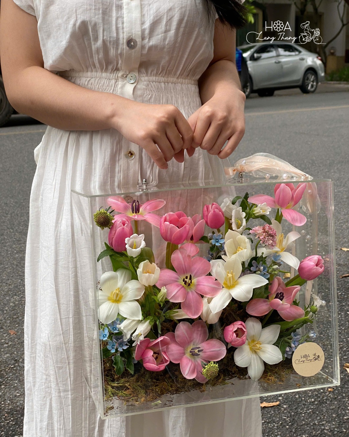 Aura Tulip Case - Hoa Cẩm Tú Cầu Xanh Pastel Sang Trọng — Khi Sự Dịu Dàng Trở Thành Đẳng Cấp | Hoa Lang Thang