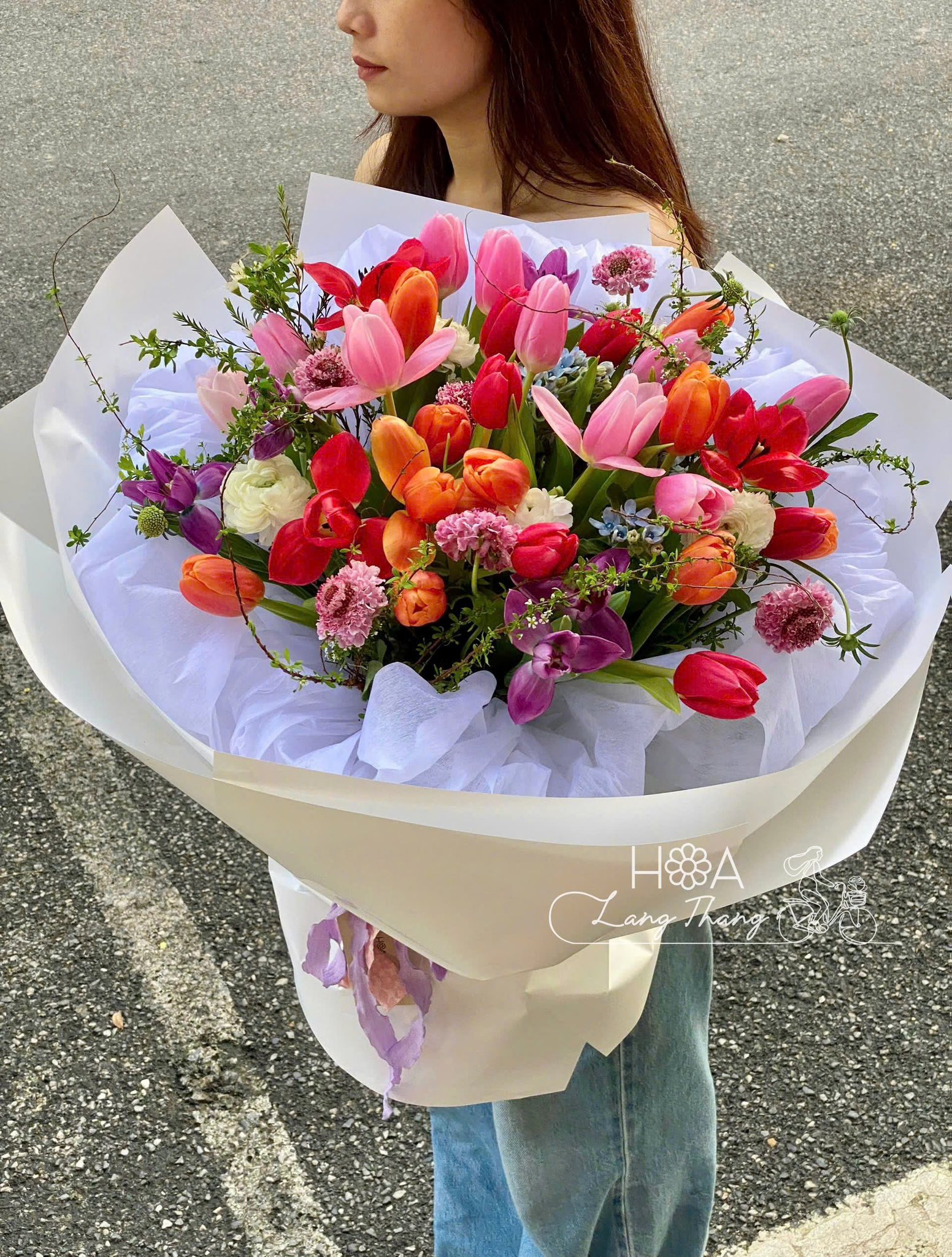 Aurora Tulip - Hoa Lisianthus Double Phom Lớn Đẹp — Vẻ Đẹp Tinh Khôi Cho Người Tinh Tế | Hoa Lang Thang