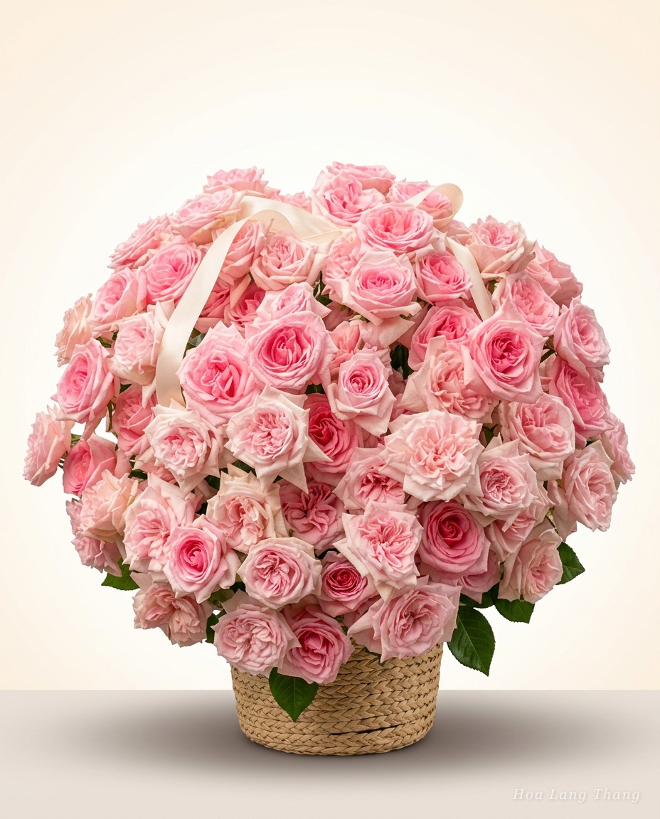 Seraphina Rose Basket | Hoa Lang Thang